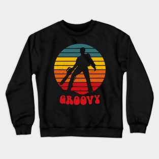 Vintage Groovy Horror Movie Quote 80's Retro Crewneck Sweatshirt